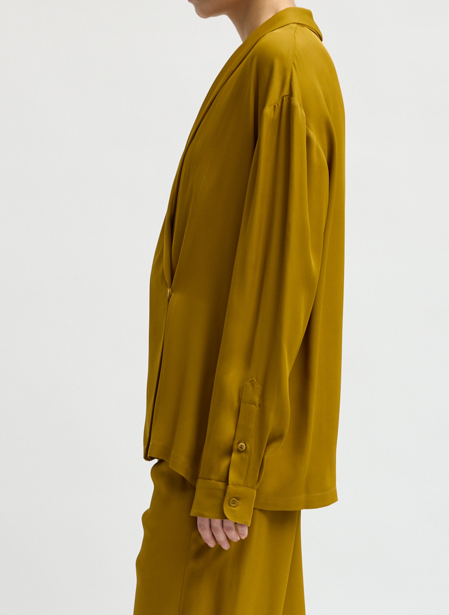Eco Acetate Viscose Wrap Shirt Jacket – Tibi Official