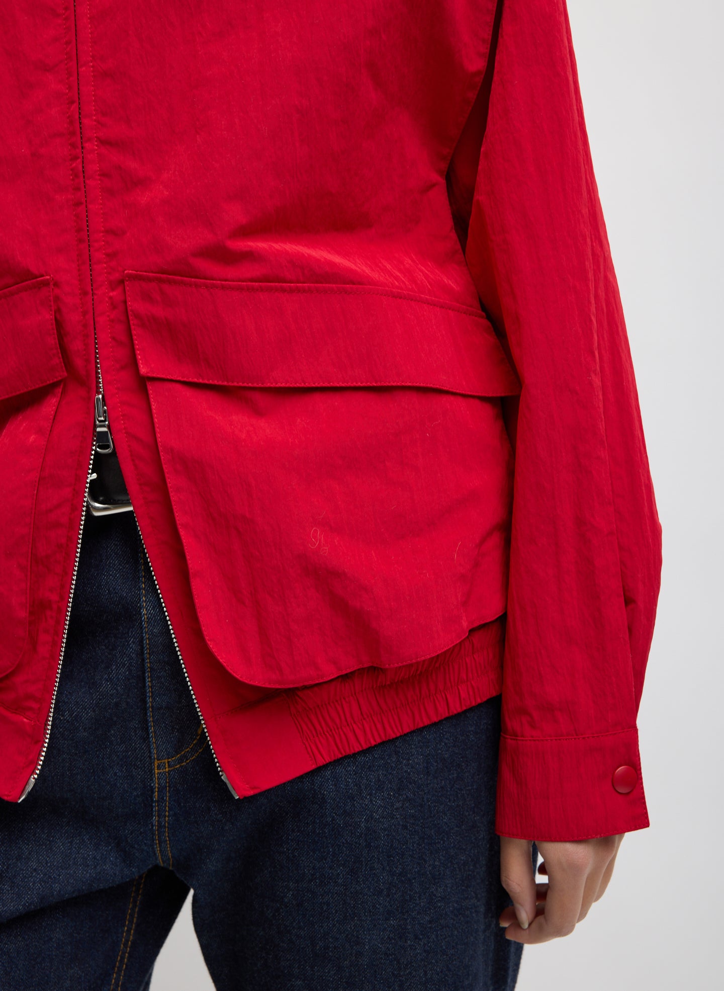 Fall Nylon Snap Bomber – Tibi Official