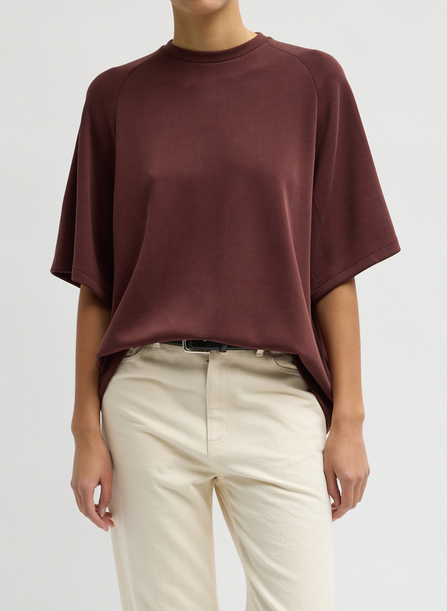 Feather Weight Viscose Neoprene Baseball T-Shirt