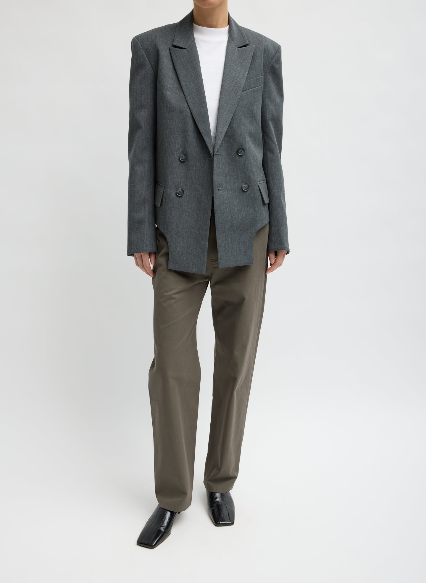Gossamer Wool Melange Blazer
