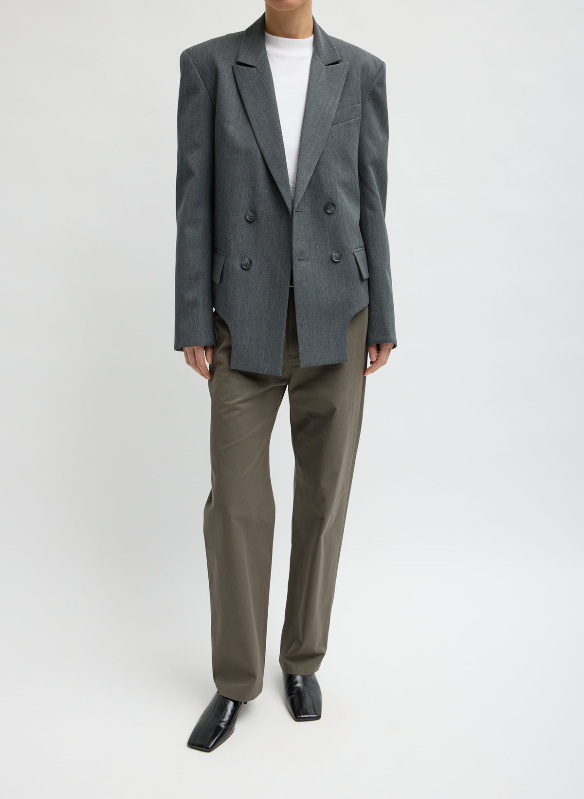 Tibi Official Gossamer Wool Melange Blazer Quality Report