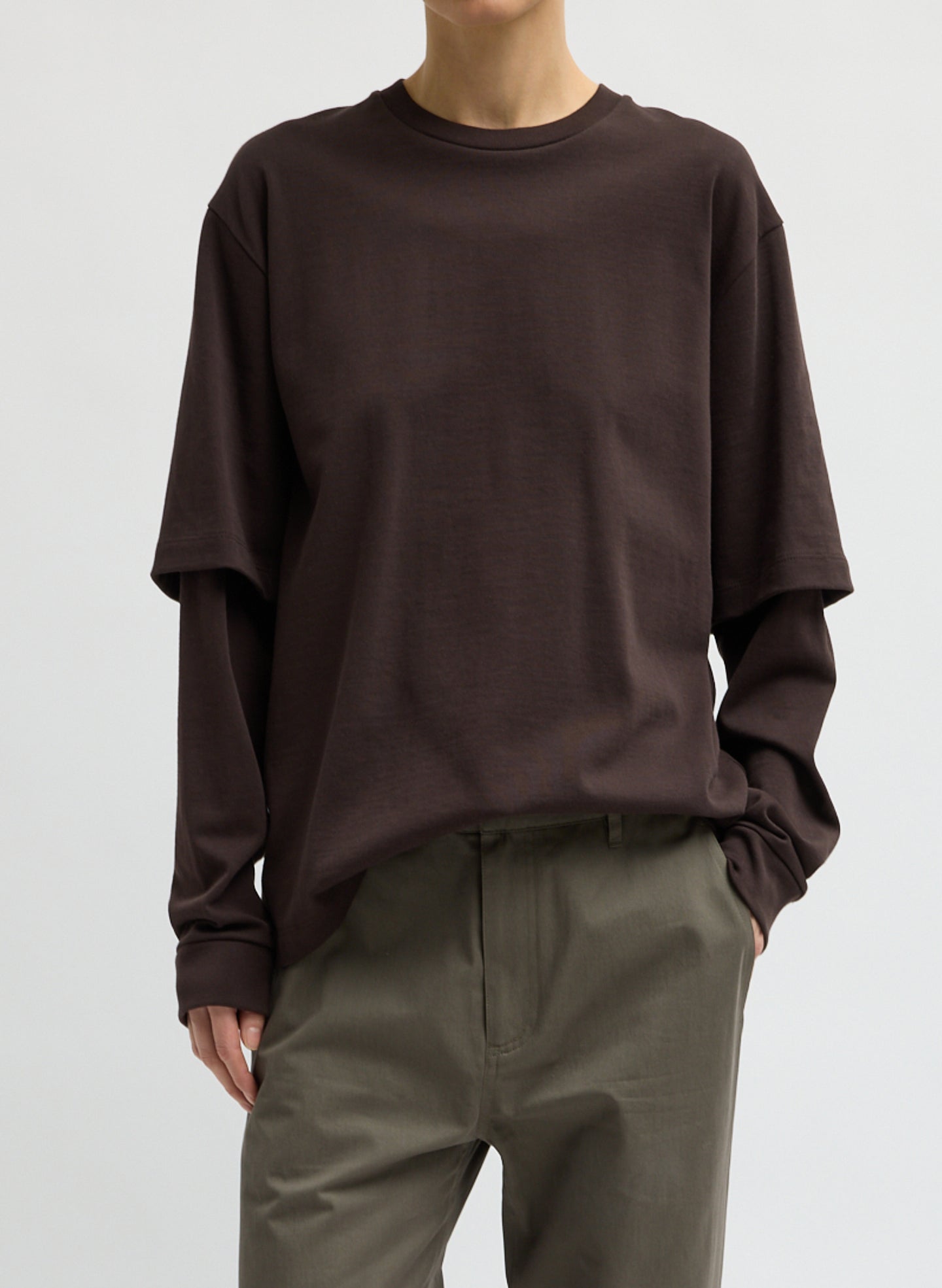 Perfect Unisex Double Layer Long Sleeve T-Shirt – Tibi Official