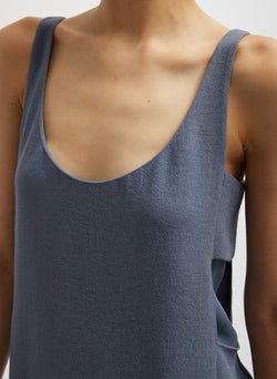 Pebble Sable Paneled Tank Dress Chrome Grey-3