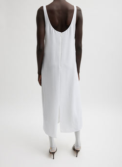 Pebble Sable Paneled Tank Dress White-4