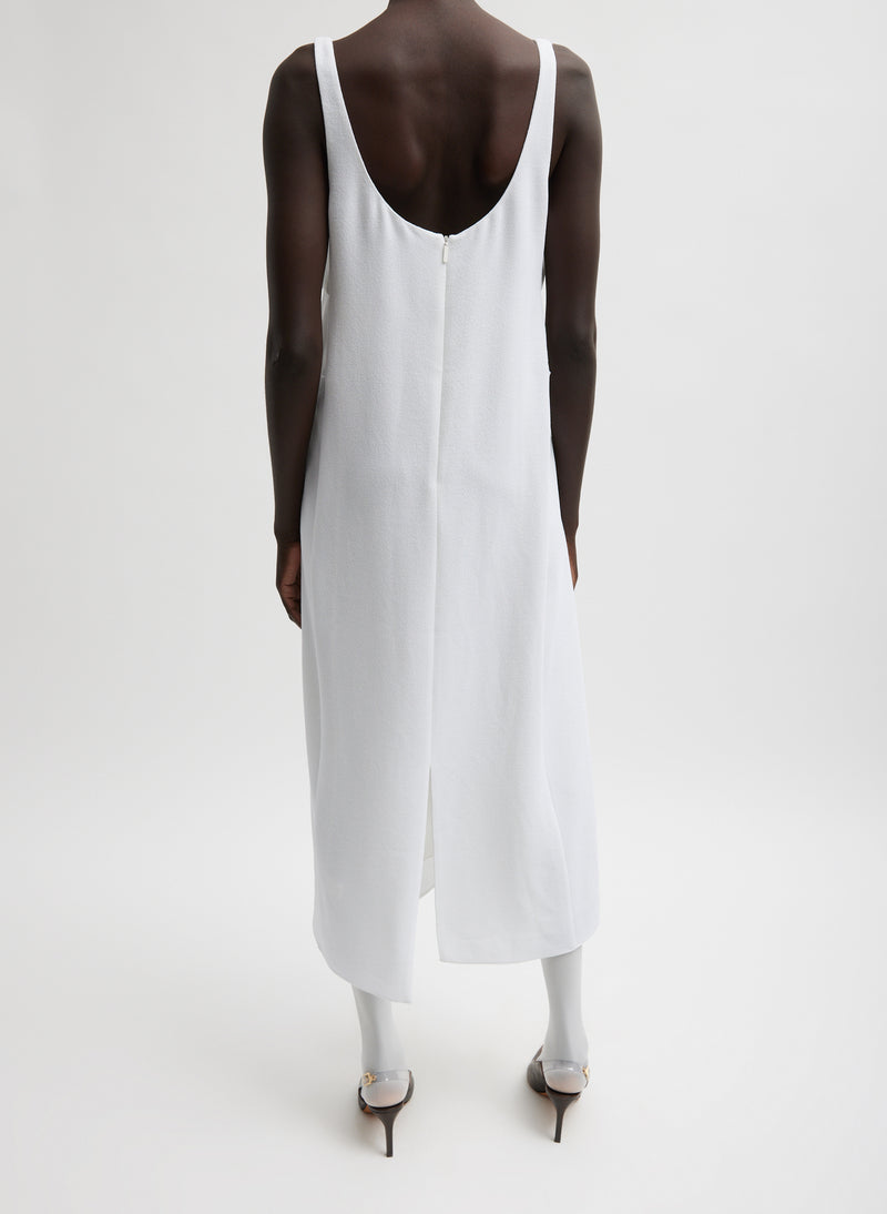 Pebble Sable Paneled Tank Dress White-4