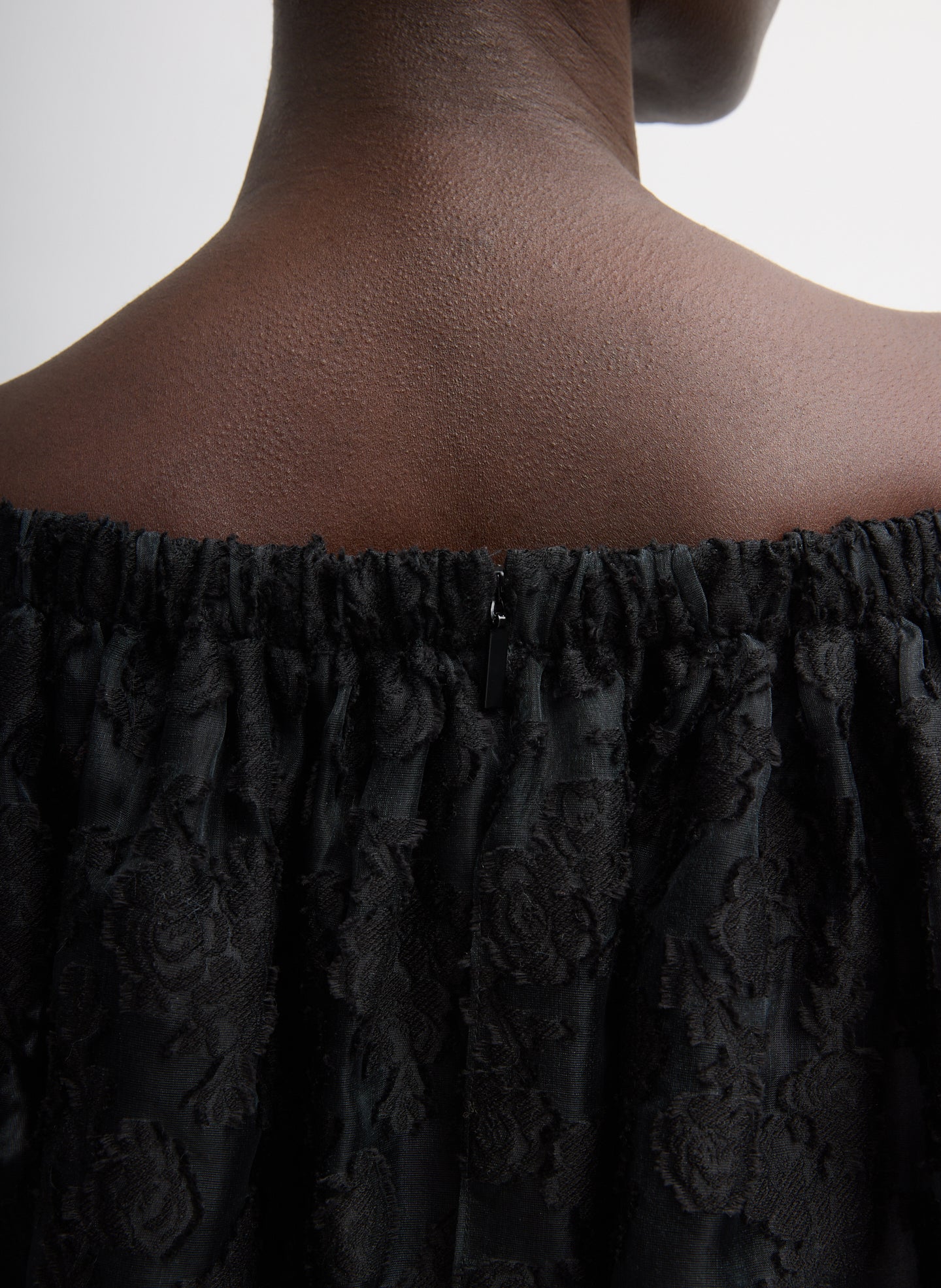 Black Fil Coupé Camille Dress - closeup of back