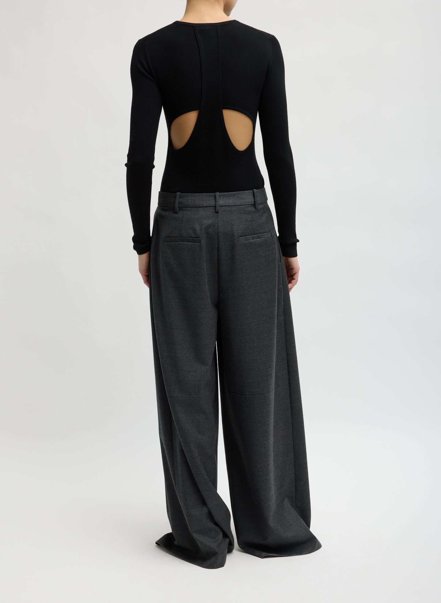 Cozy Flannel Triple Pleat Pant – Tibi Official