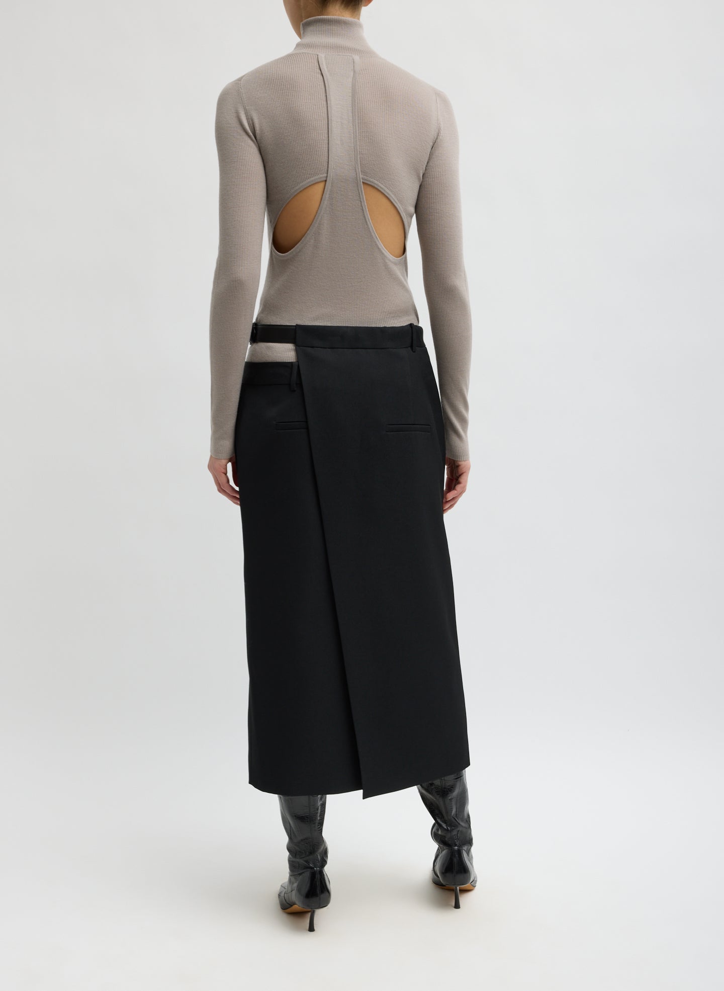 Gossamer Plain Weave Double Apron Skirt – Tibi Official