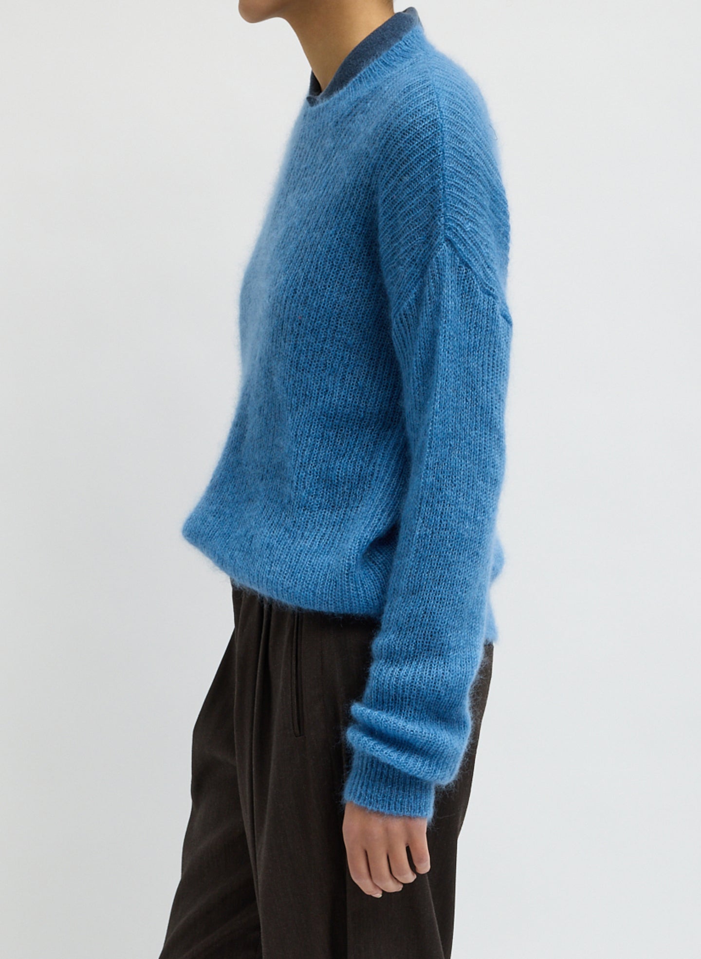 Silk Mohair Crewneck Easy Pullover – Tibi Official
