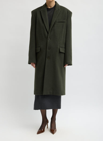 Wool Tailored Men's Midi Coat – Tibi Official
