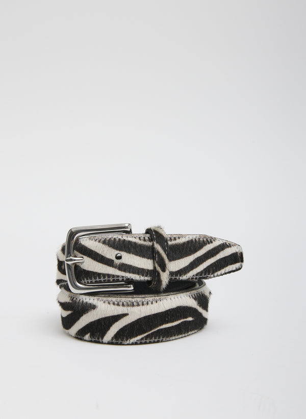 Classic Pony Hair Leather Belt – Tibi Official display picture 1