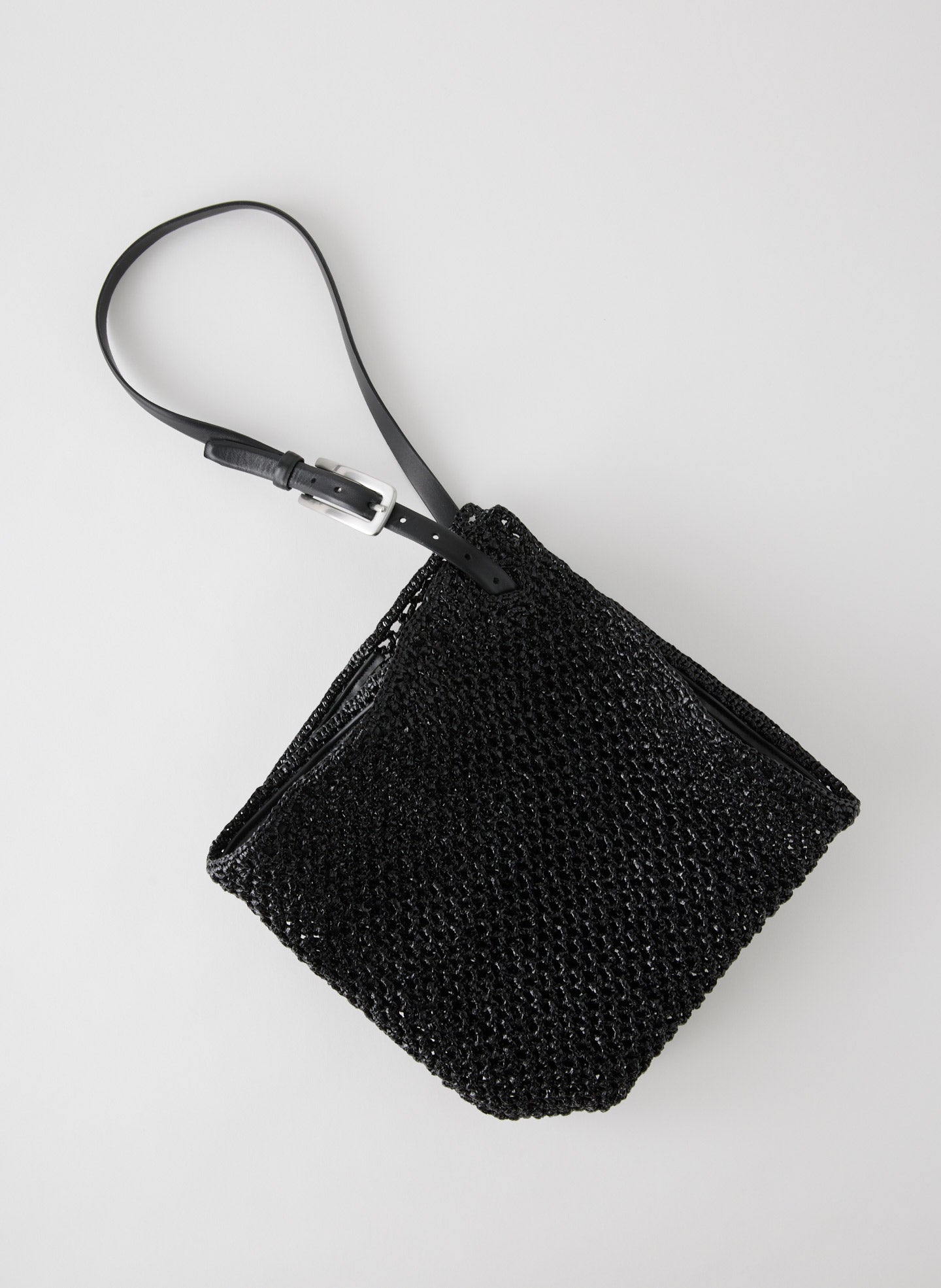 Aire Libre Mesh Crochet Bag - Black-1