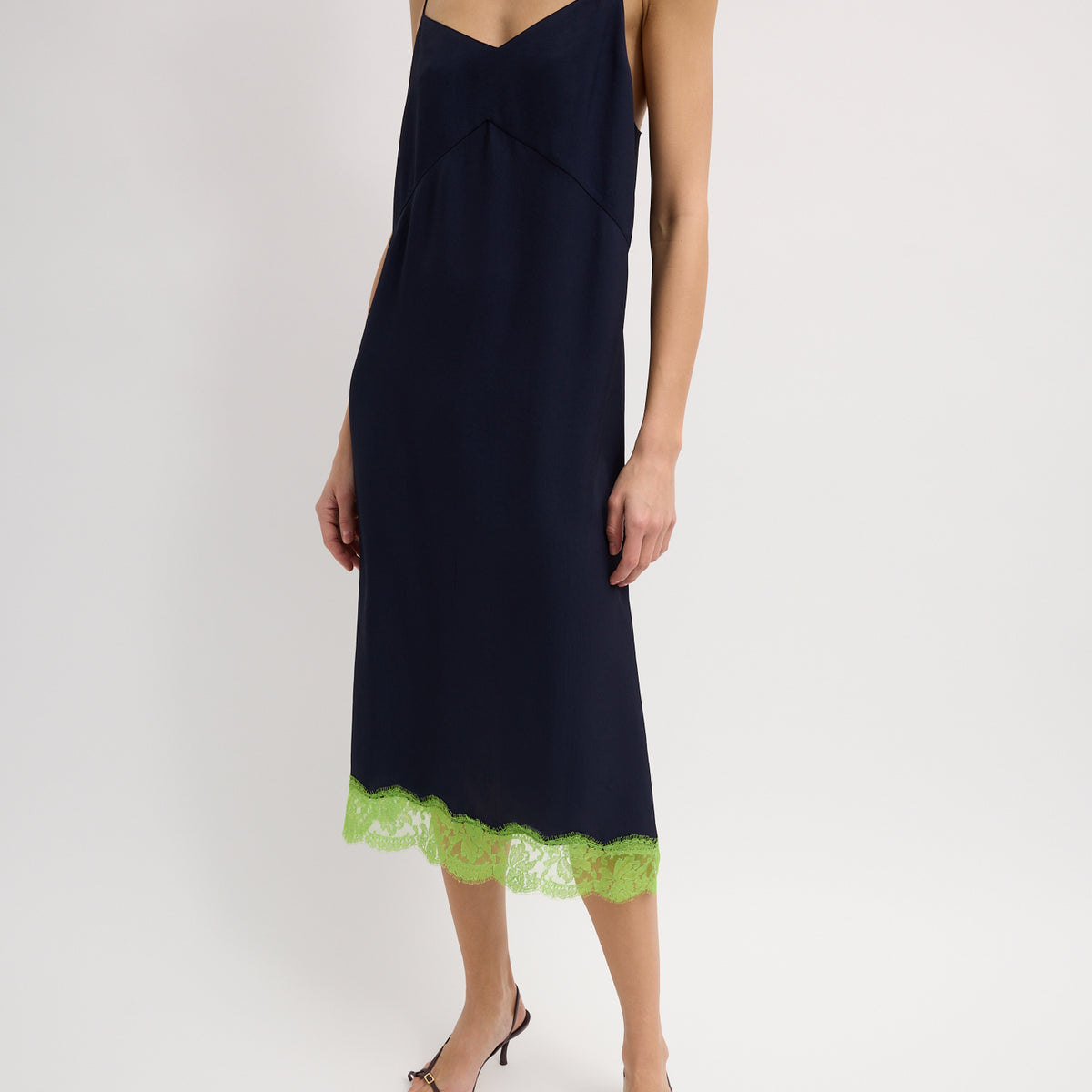 tibi lace up dress Tibi Lace Slip Dress