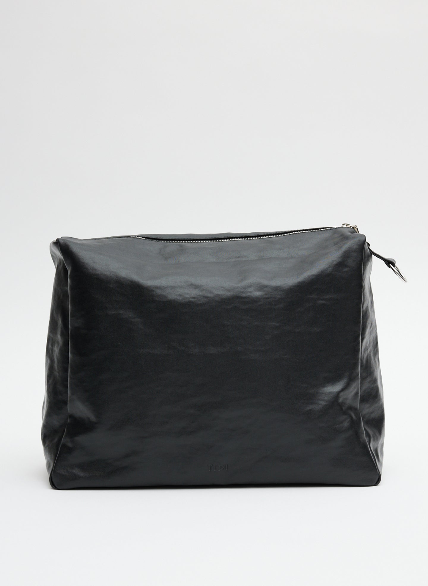 Black Nylon Canvas Pouch - back view