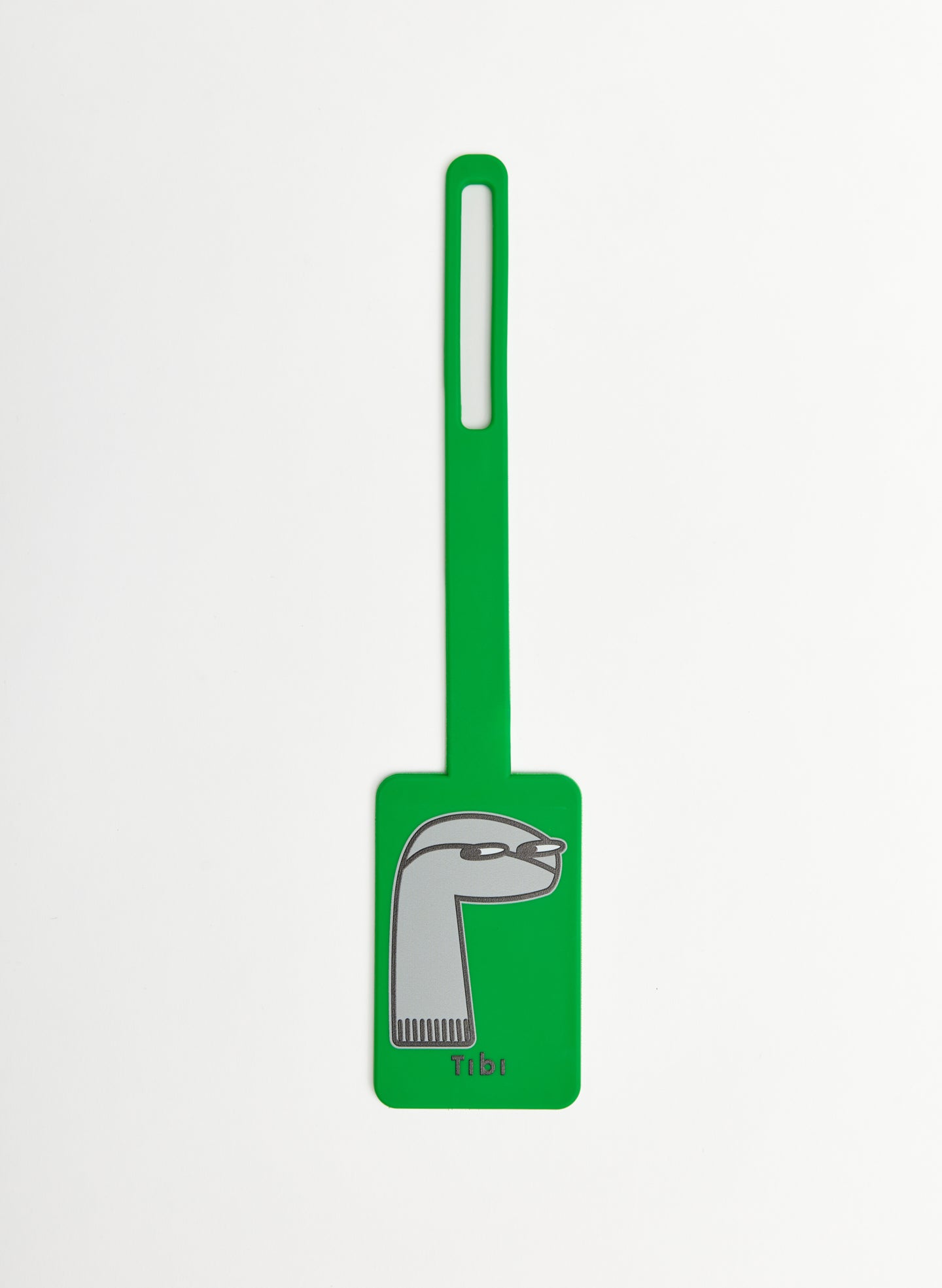 Borg Luggage Tag - Green/Grey-1