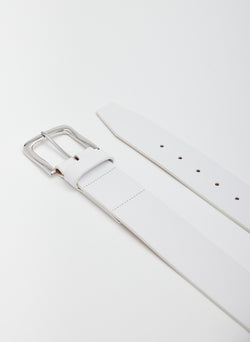 Arthur Leather Belt White-2