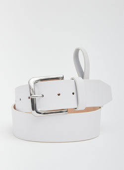 Arthur Leather Belt White-6