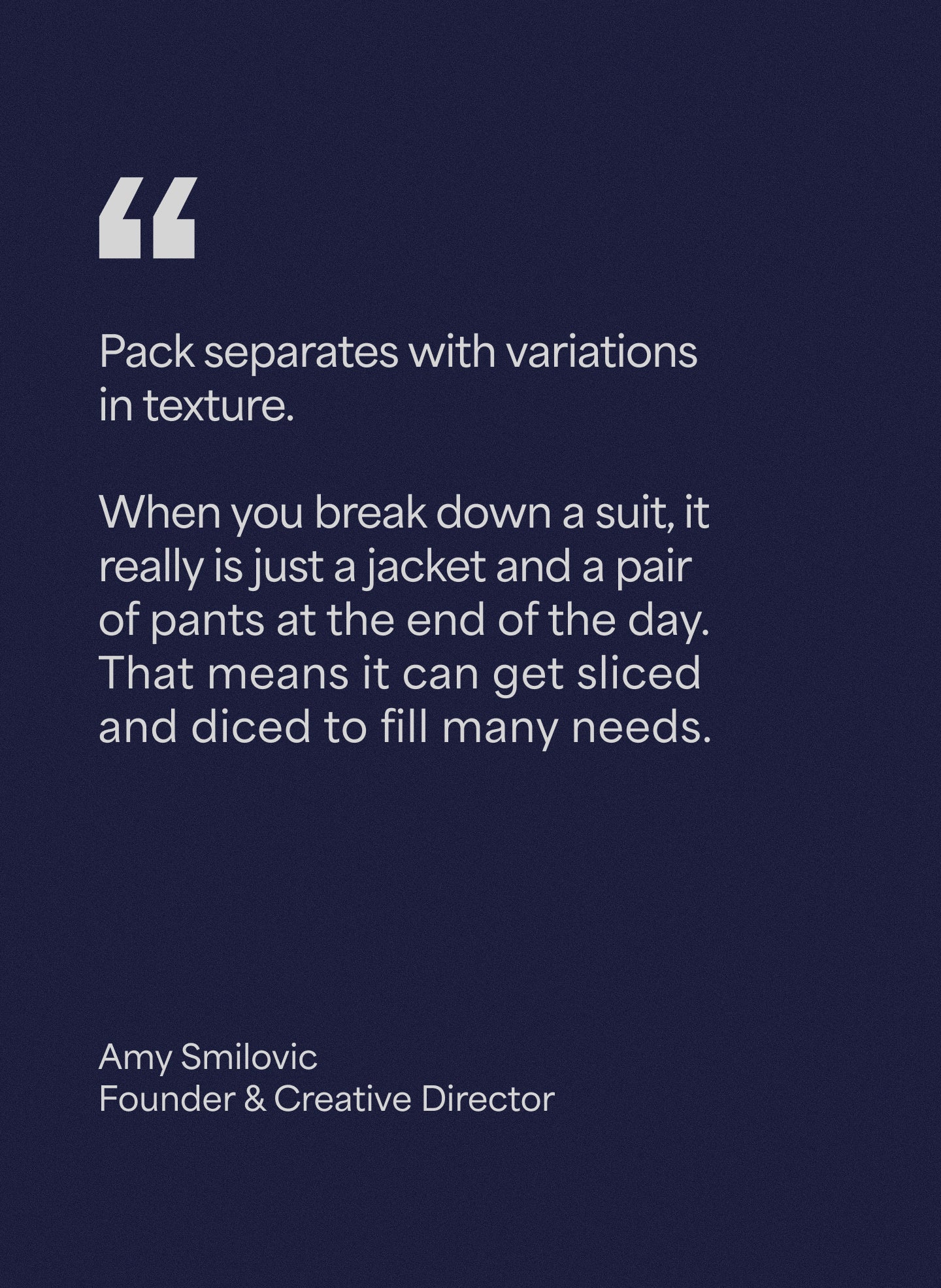 Packing - Week Long Content Block 1