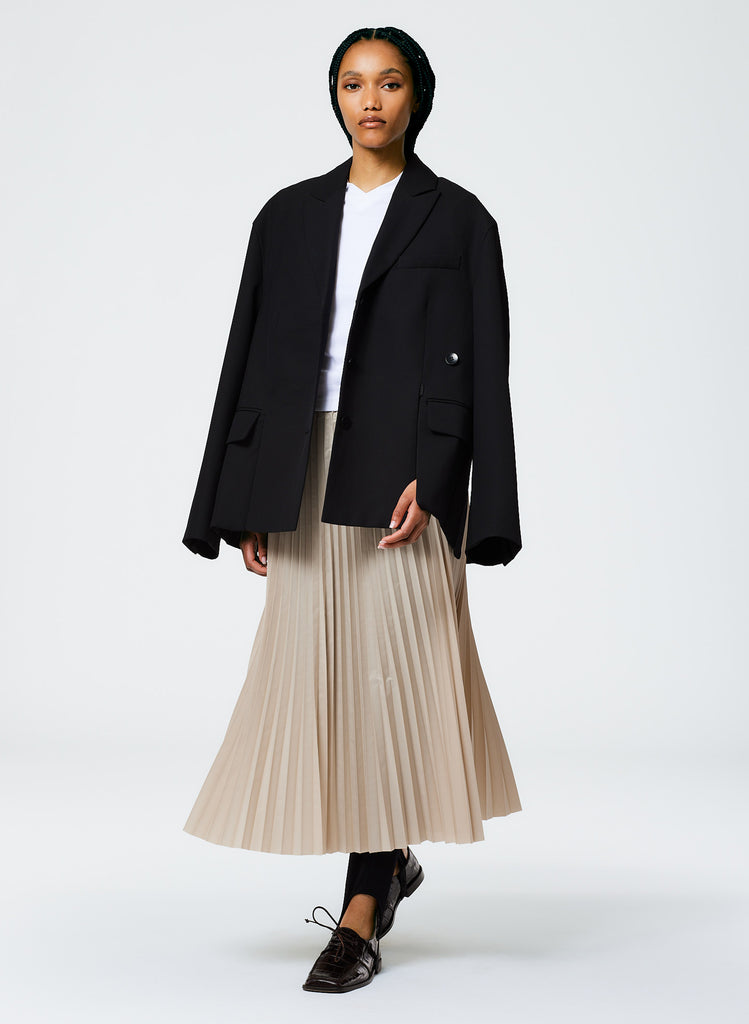 Grain De Poudre Liam Blazer With Slit Zipper Detail – Tibi Official