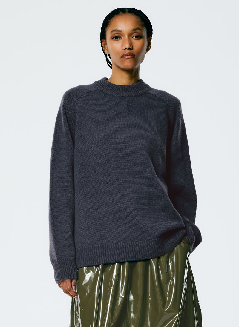 Cashmere Sweater Crewneck Oversized Pullover – Tibi Official