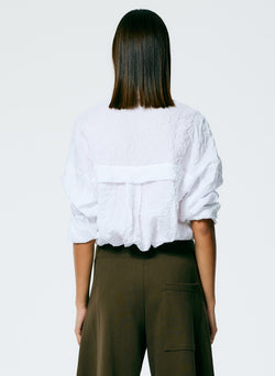 Crinkle Shirting Oversized Shirt – Tibi Official