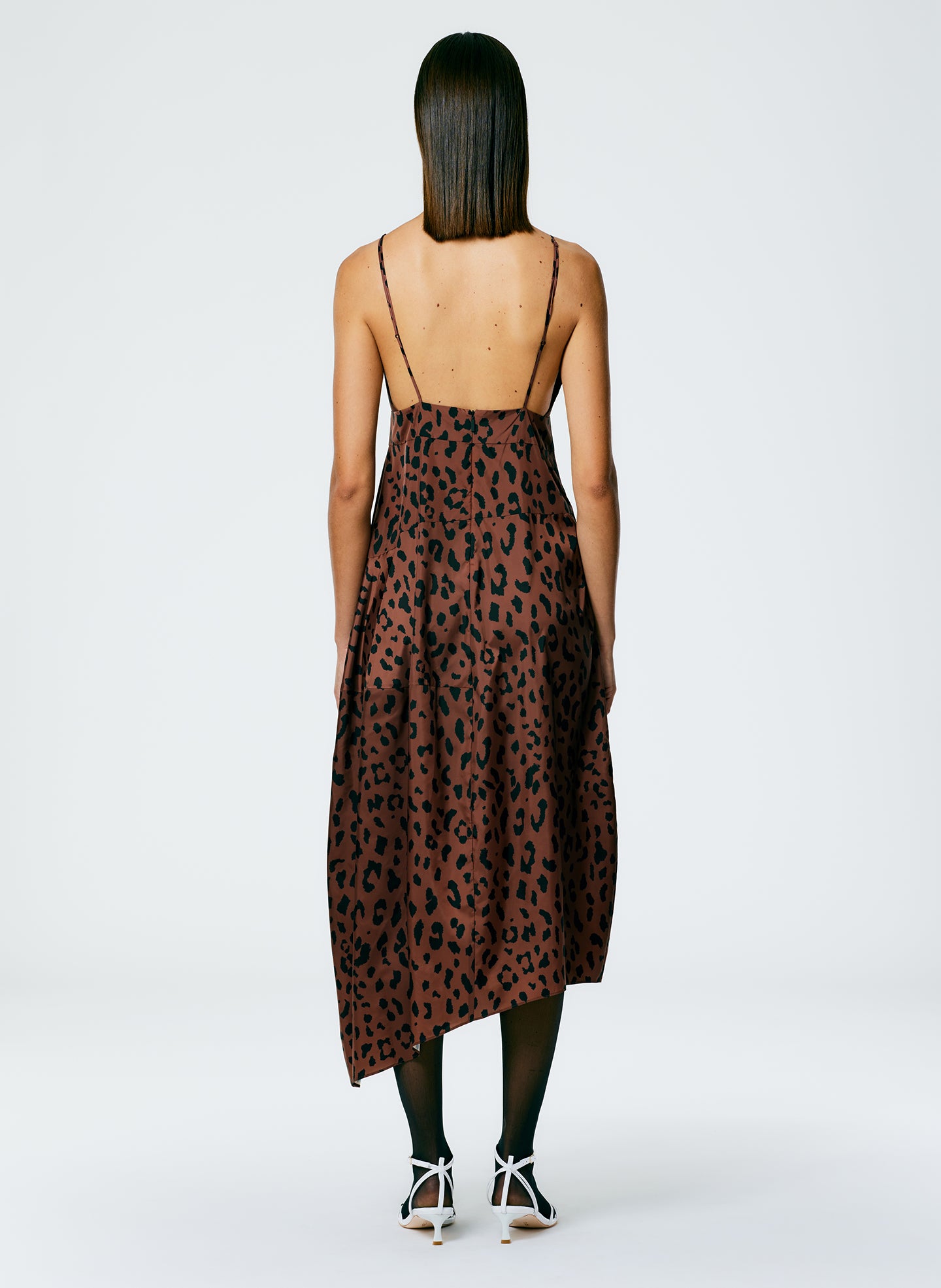 Recycled Sporty Nylon Cheetah Cami Dress Tibi Official Recycled Sporty Nylon Cheetah Cami Dress Tibi Official