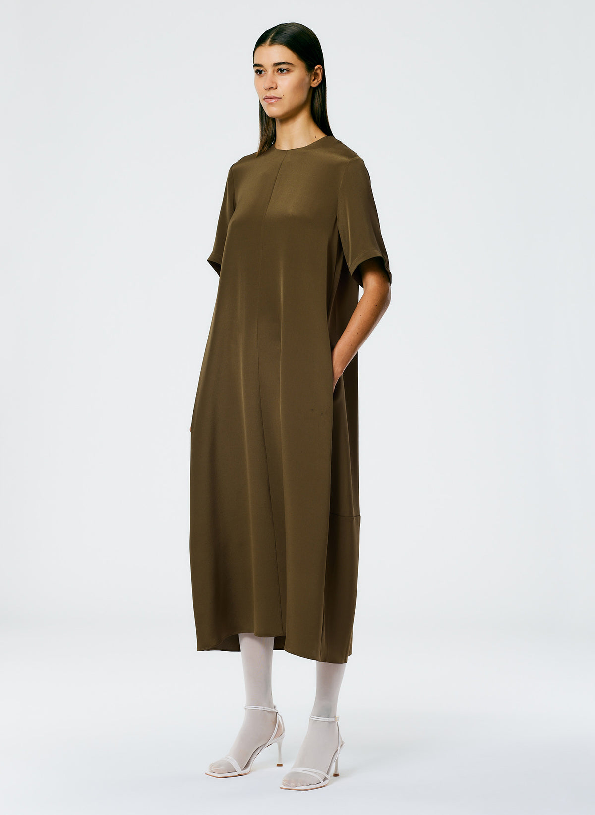 Silk Shirt Dress