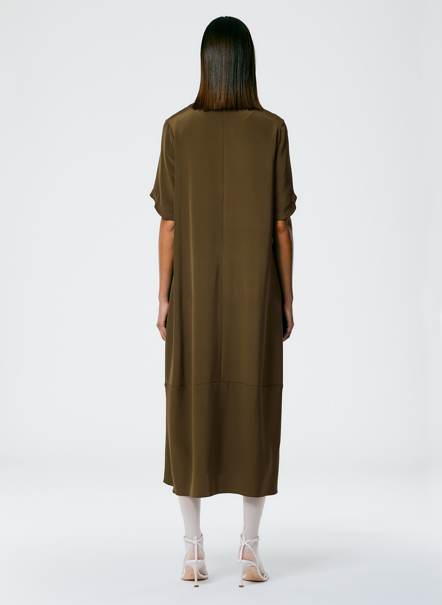 tibi silk shift dress 4 Ply Silk T-Shirt Dress
