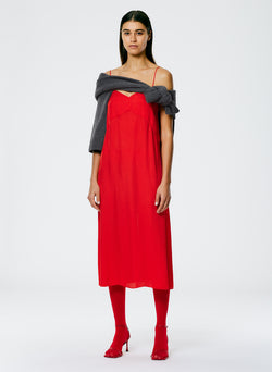 The Slip Dress Red-1