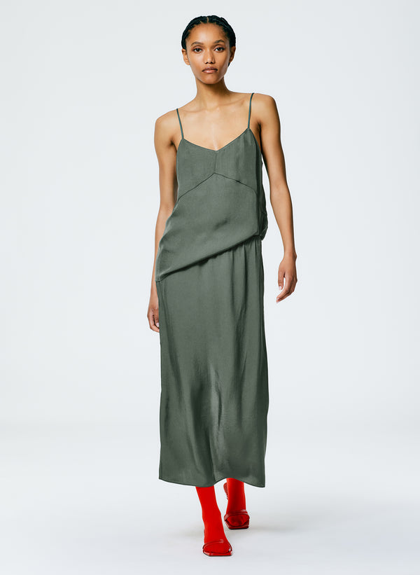 The Slip Skirt - Grey Pine-1