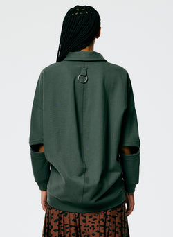 Cocoon Crewneck Sweatshirt Grey Pine-3
