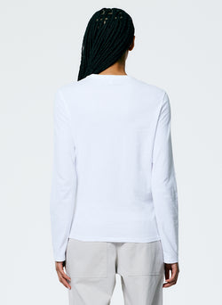 Long Sleeve Fitted T-Shirt White-3