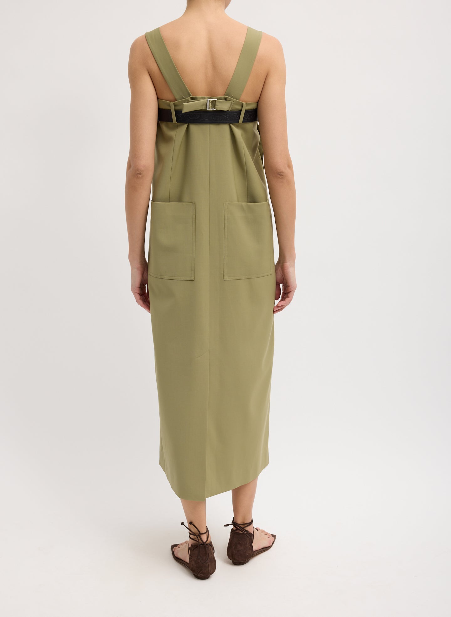 Tropical Wool Convertible Overall Skirt Tibi Official Tropical Wool Convertible Overall Skirt Tibi Official