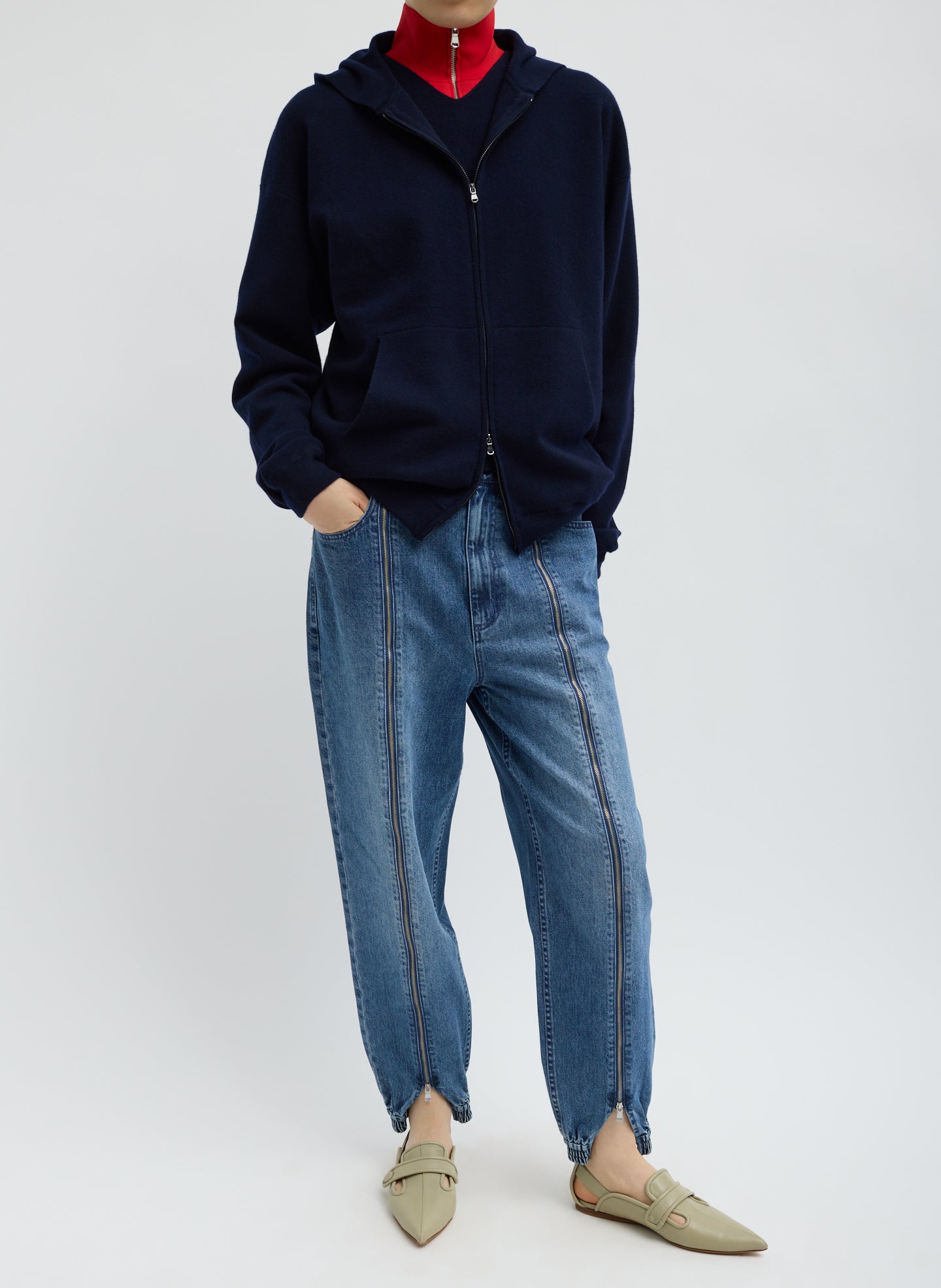 Double Faced Cashmere Hoodie – Tibi Official