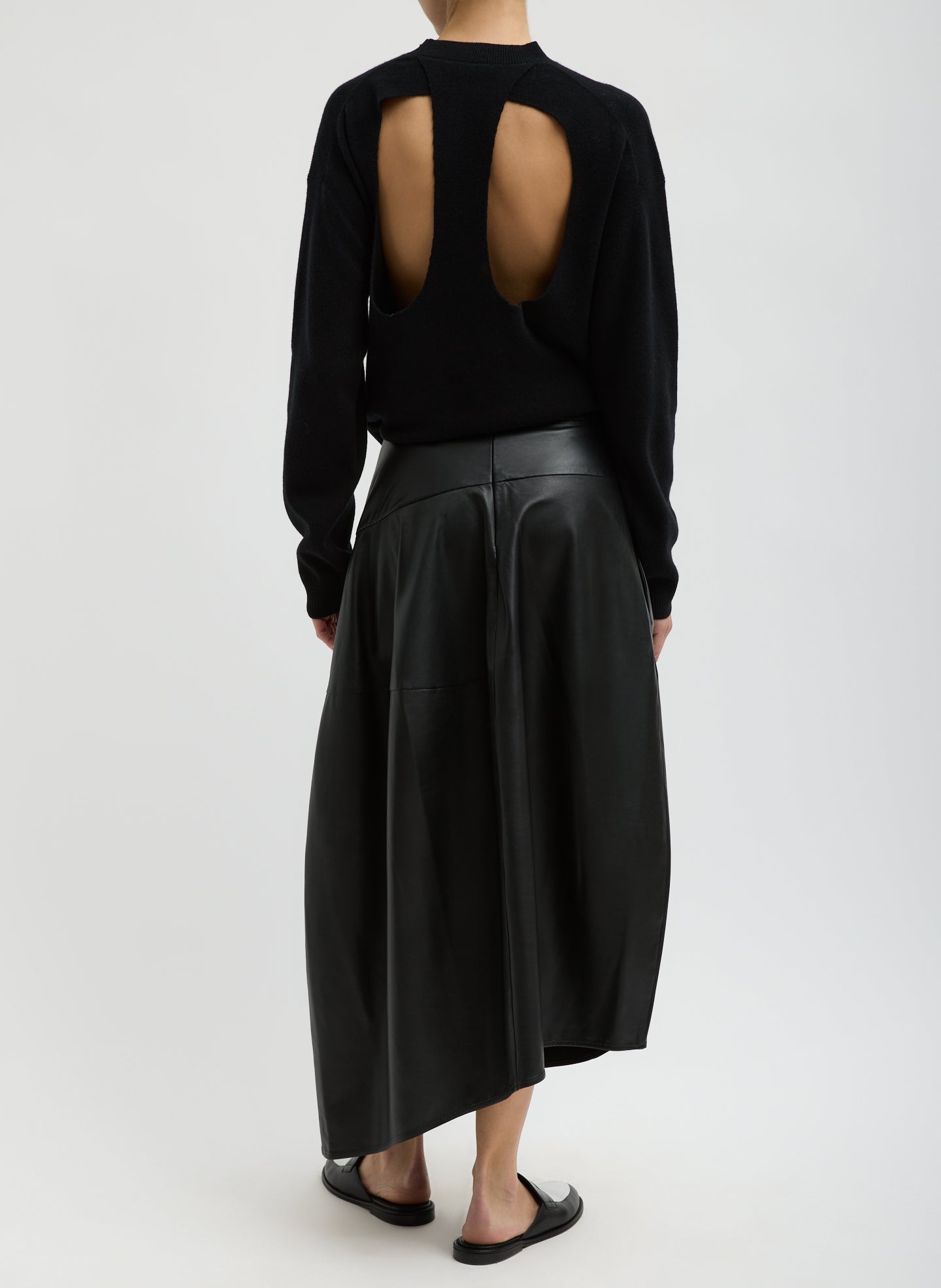 Leather Asymmetrical Balloon Skirt – Tibi Official