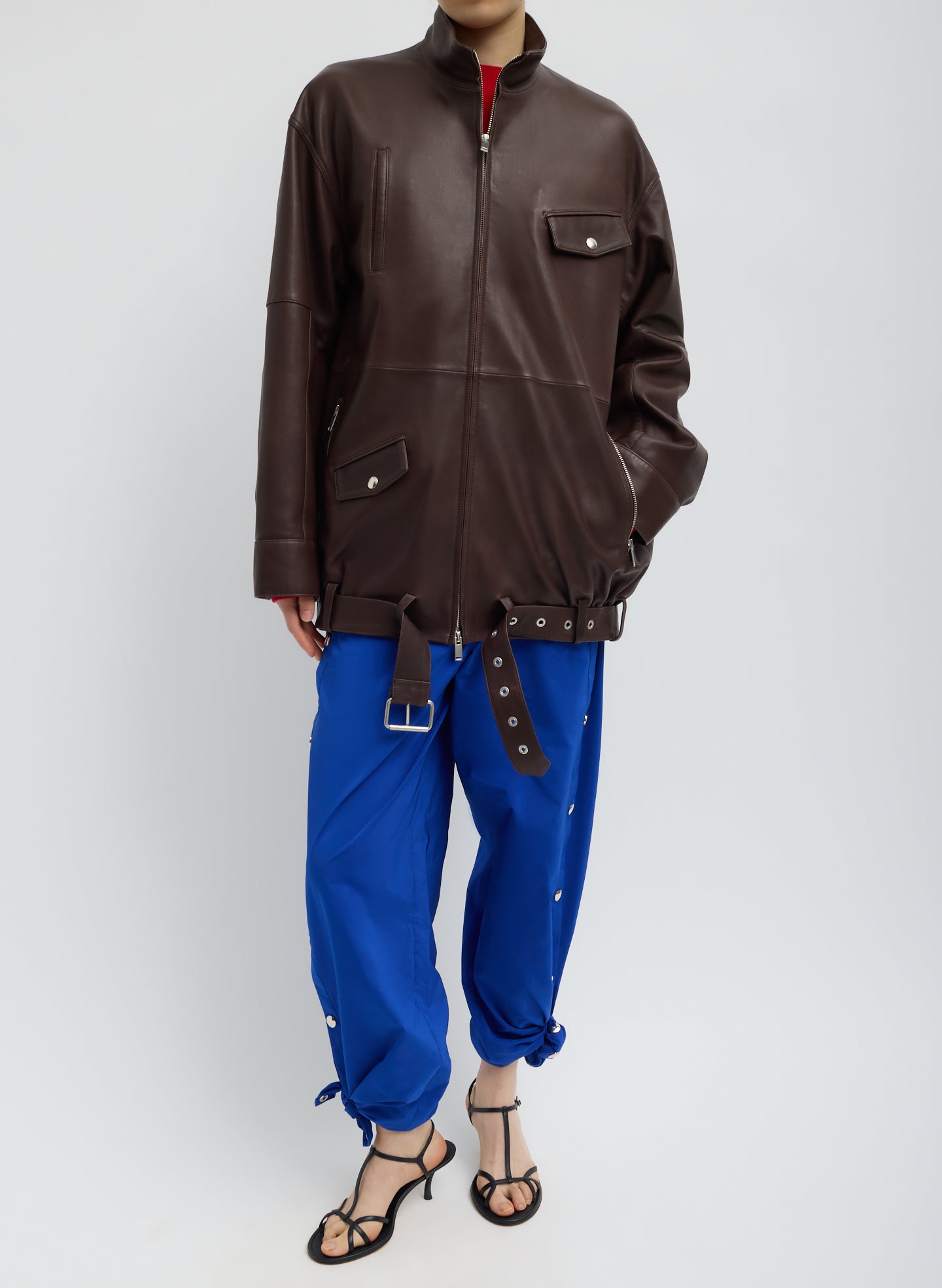 Nylon Snap Pull On Jogger – Tibi Official