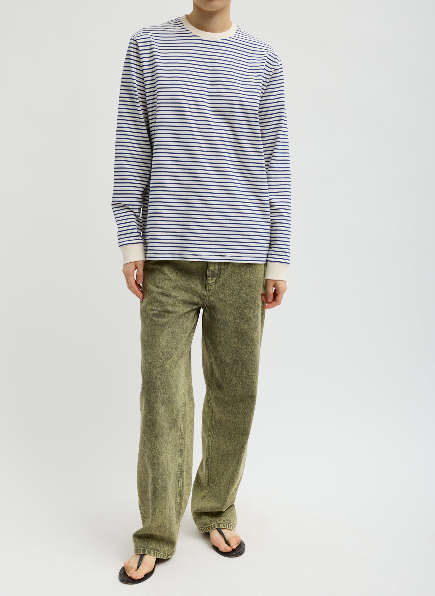 Striped Perfect Unisex Long Sleeve T-Shirt – Tibi Official
