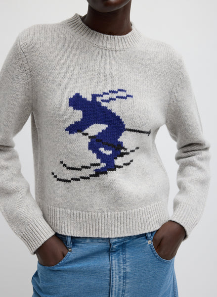 Soft Wool Ski Shrunken Sweater – Tibi Official