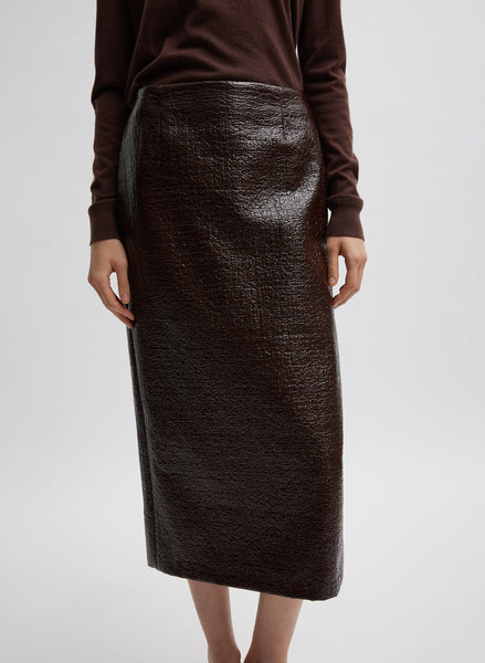 Coated Basketweave Pencil Skirt – Tibi Official