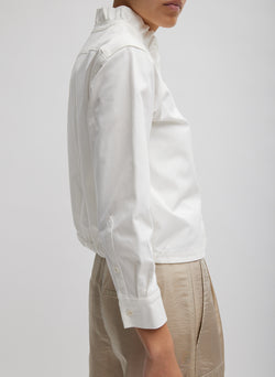 Chino Holly Bracelet Sleeve Shirt White-3