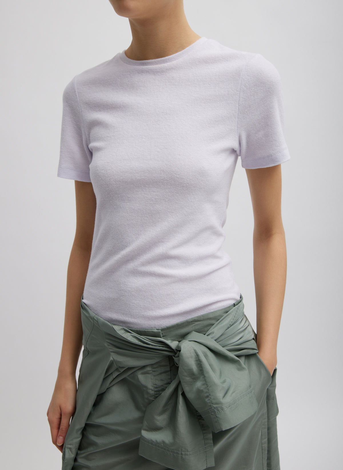 Aeries Loop Terry Dry Loop Terry Baby T-Shirt – Tibi Official
