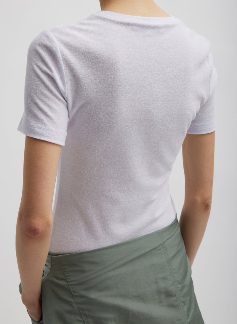 Dry Loop Terry Baby T-Shirt Pale Lavender-3