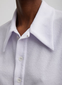 Dry Loop Terry Easy Polo Shirt Pale Lavender-1