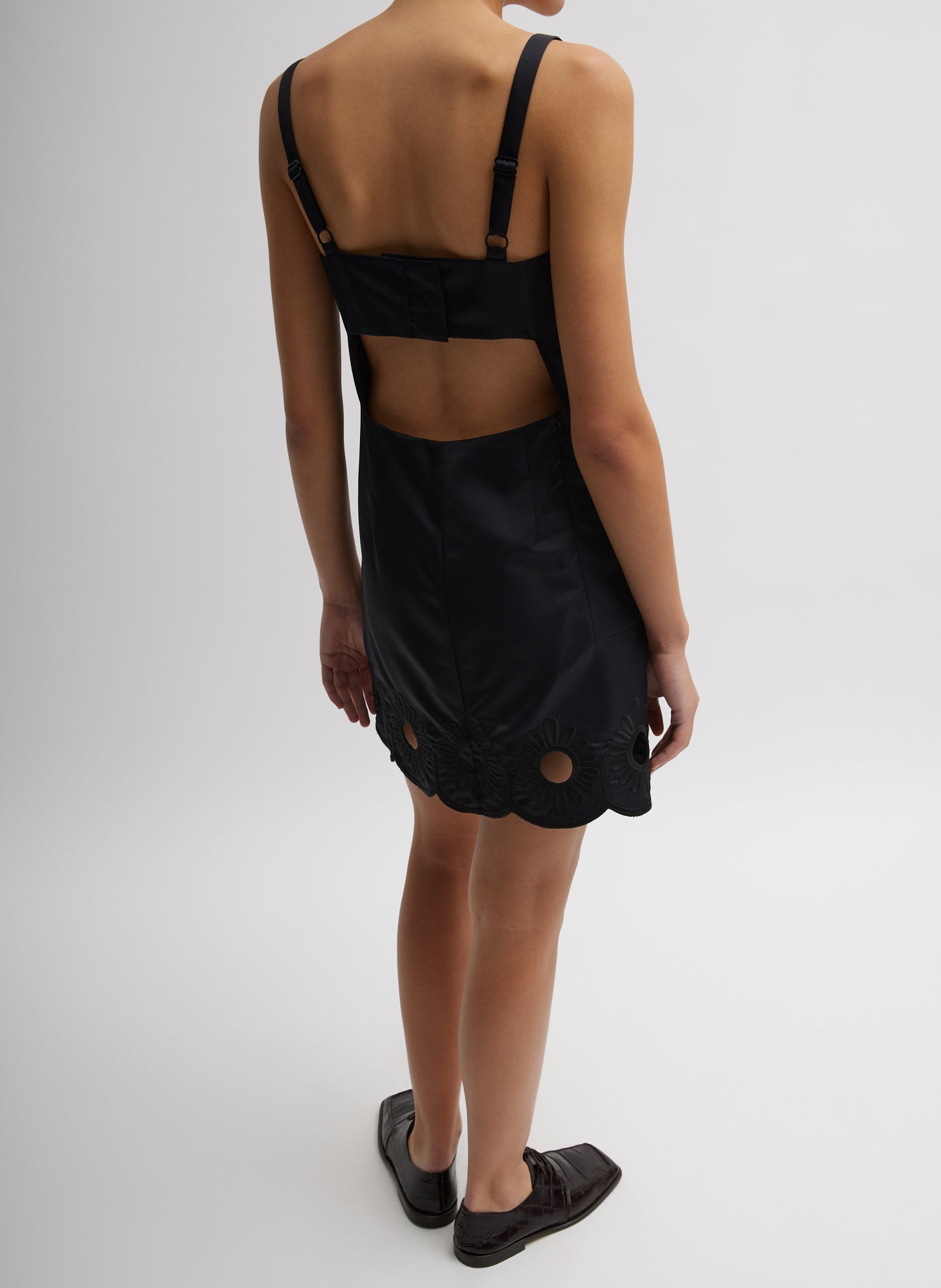 Daisy Embroidery Short Dress Tibi Official Daisy Embroidery Short Dress Tibi Official