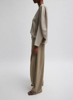 Garment Dyed Silky Cotton Sid Chino Pant Acorn-4