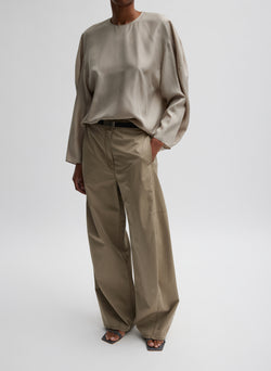 Garment Dyed Silky Cotton Sid Chino Pant Acorn-1