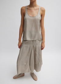 Silk Habutai Circular Seamed Skirt