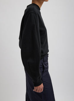 Sculpted Long Sleeve Sweatshirt Black-3