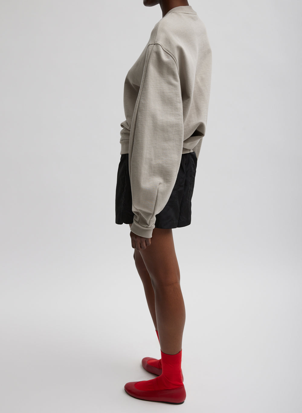 Sculpted Long Sleeve Sweatshirt – Tibi Official