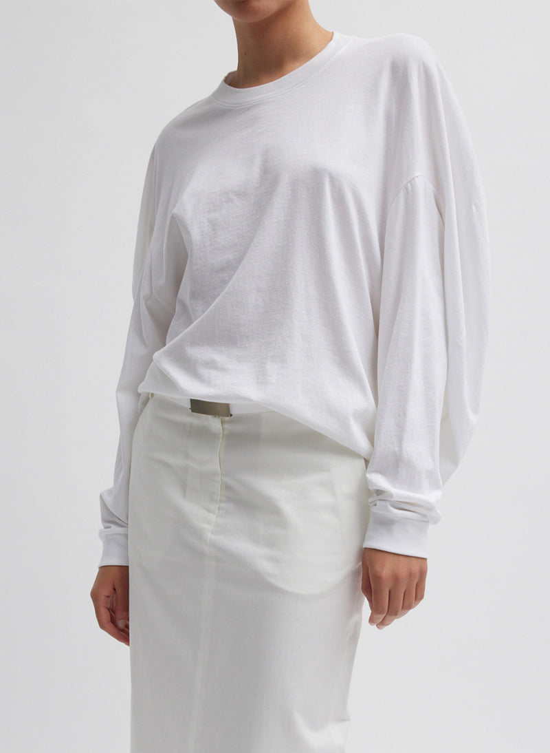 T-Shirt Circular Top White-1